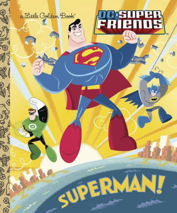 DC SUPER FRIENDS SUPERMAN LITTLE GOLDEN BOOK HC