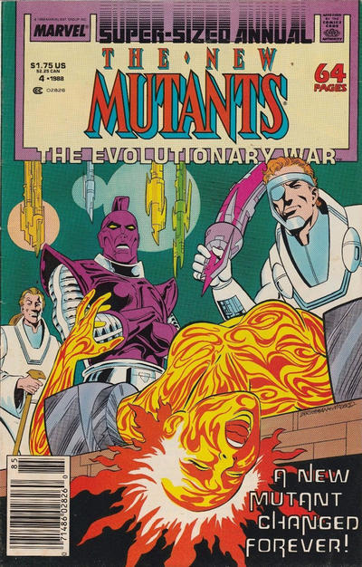 The New Mutants Annual #4 Newsstand ed. - back issue - $4.00