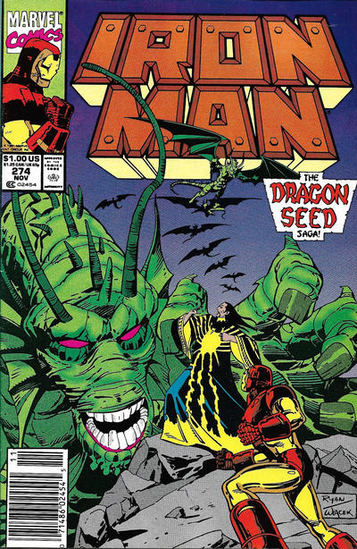 Iron Man #274 Newsstand ed. - back issue - $3.00