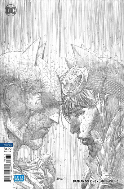 Batman 2016 #50 Jim Lee Pencils Only Variant Cover - 9.4 - $30.00