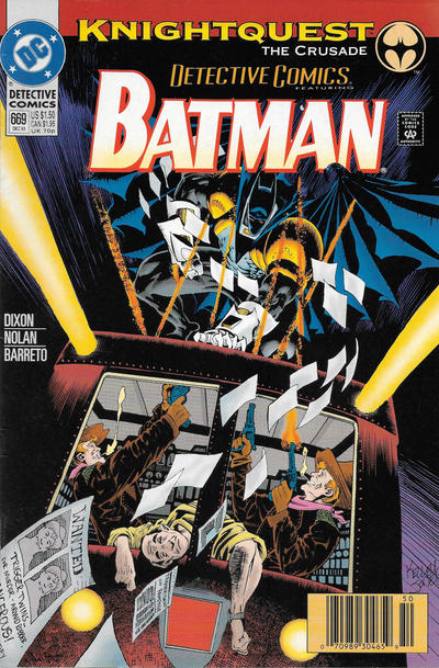 Detective Comics #669 Newsstand ed. - back issue - $5.00