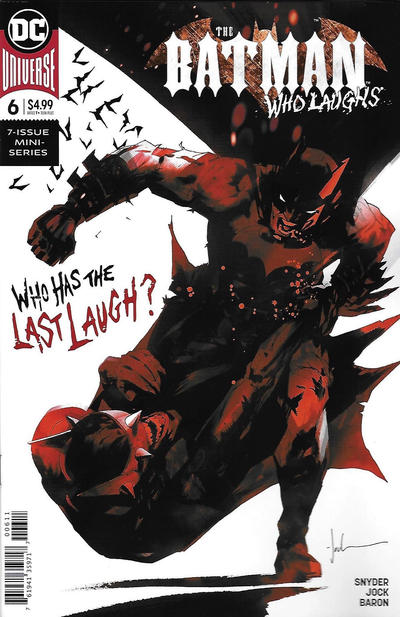 The Batman Who Laughs #6 Jock Cover - back issue - $6.00