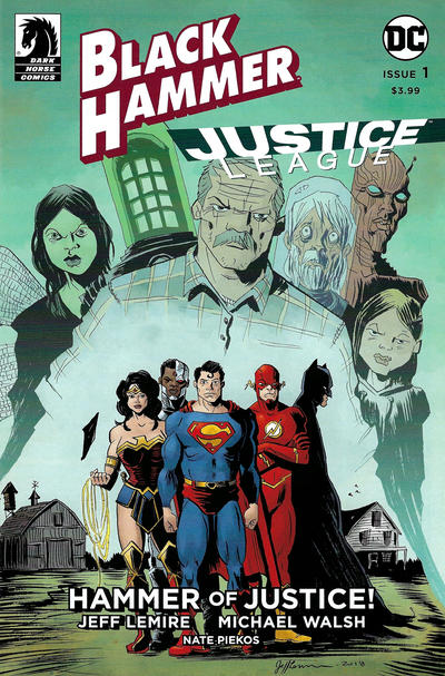 Black Hammer / Justice League: Hammer of Justice! 2019 #1 Jeff Lemire Cover - back issue - $4.00