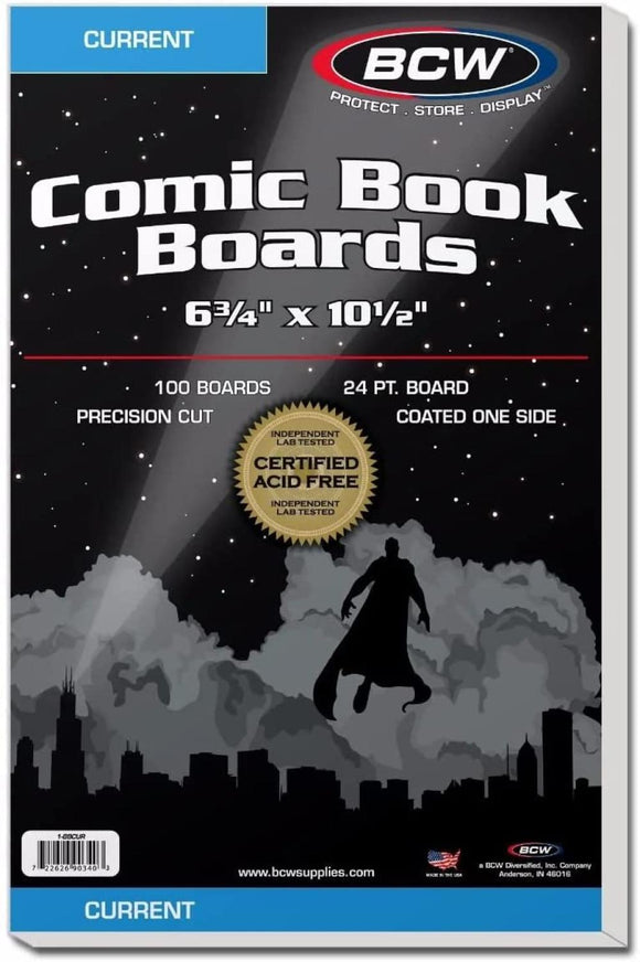 CURRENT COMIC BOARDS 100 COUNT