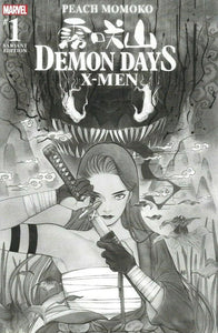 Demon Days: X-Men 2021 #1 ComcsPRO Exclusive - Peach Momoko Black and White - 9.8 - $30.00