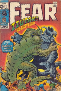 Fear 1970 #3 - 6.5 - $25.00