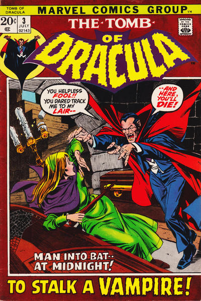 Tomb of Dracula 1972 #3 - 8.5 - $145.00