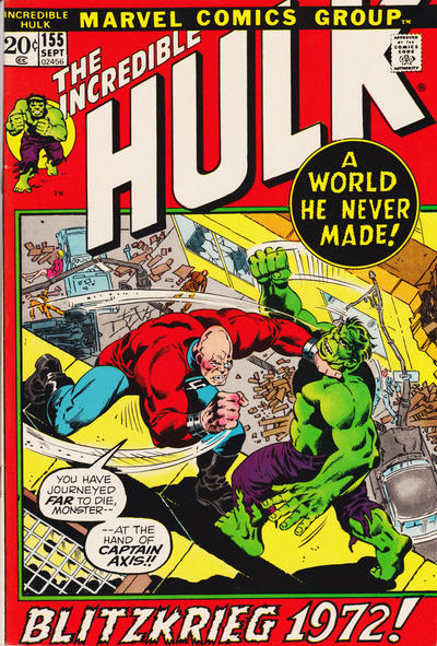 The Incredible Hulk 1968 #155 - back issue - $14.00