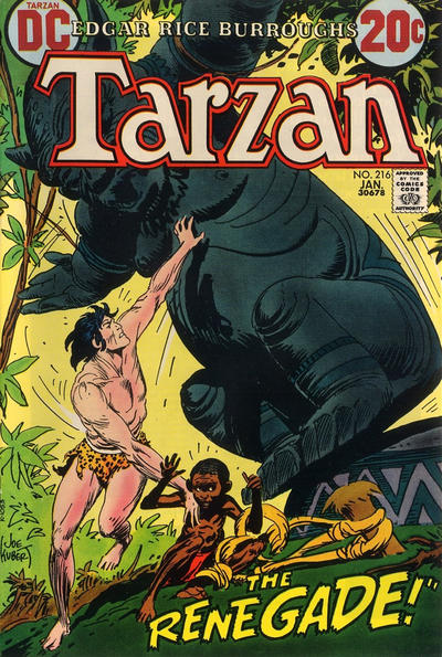 Tarzan 1972 #216 - back issue - $7.00