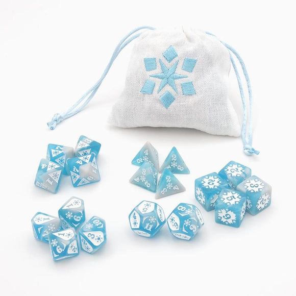 COLD DAMAGE DICE 18 PIECE SET