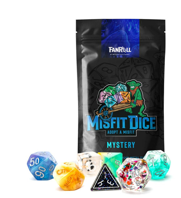 MYSTERY MISFIT RESIN POLYHEDRAL DICE SET 7