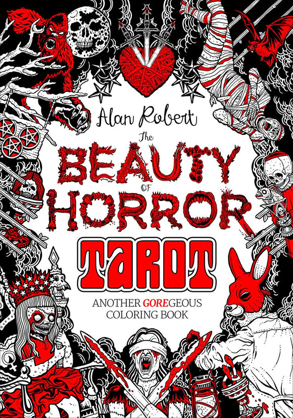 THE BEAUTY OF HORROR TAROT COLORING BOOK TP
