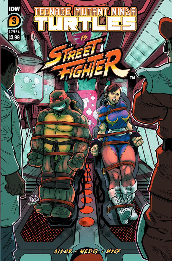 TEENAGE MUTANT NINJA TURTLES VS STREET FIGHTER #3 COVER A MEDEL CVR A