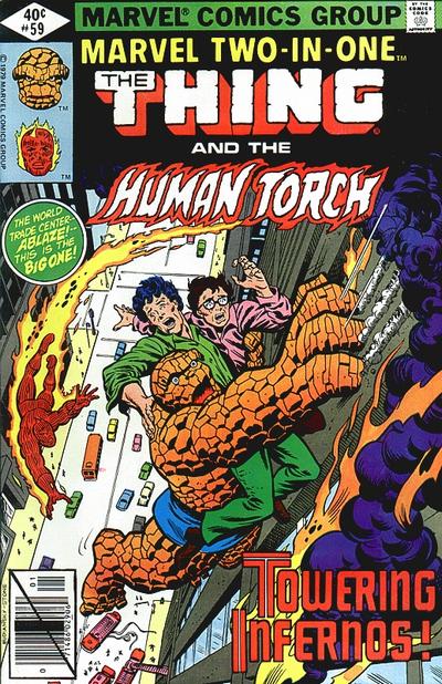 Marvel Two-in-One #59 Direct ed. - back issue - $3.00