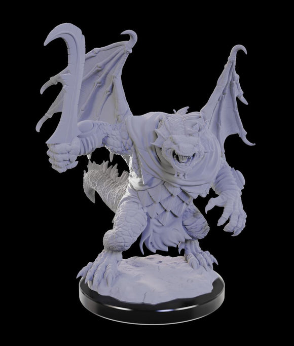 DUNGEONS AND DRAGONS NOLZURS MARVELOUS UNPAINTED MINIATURES - DRACONIAN MAGE AND FOOT SOLDIER