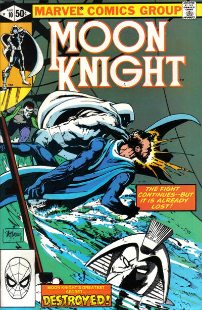 Moon Knight #10 Direct ed. - back issue - $4.00
