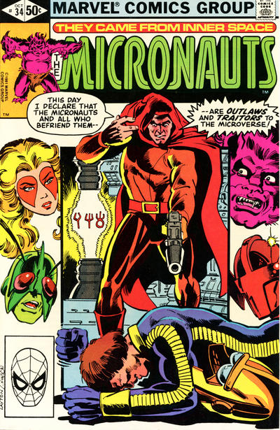 Micronauts #34 Direct ed. - back issue - $4.00