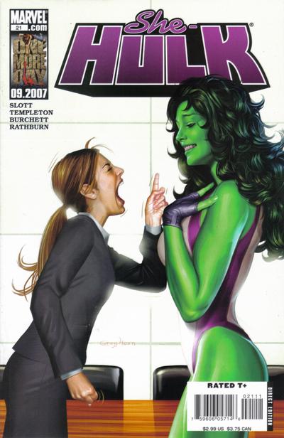 She-Hulk #21 - back issue - $4.00