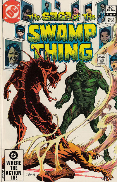 The Saga of Swamp Thing #4 Direct ed. - back issue - $4.00