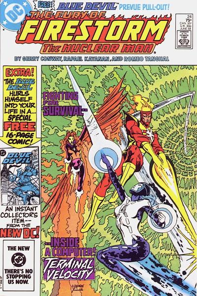 The Fury of Firestorm #24 Direct ed. - back issue - $15.00