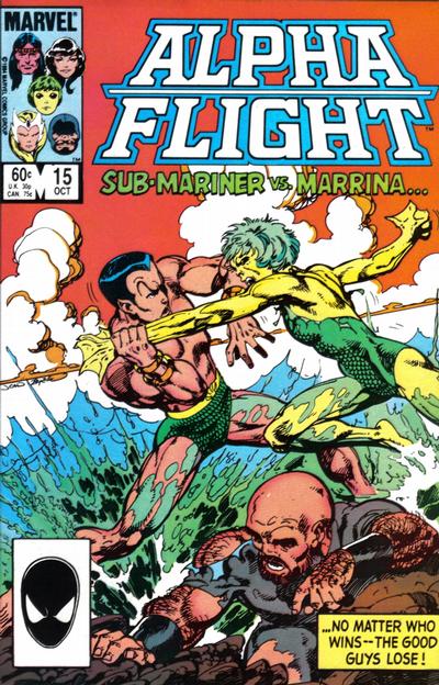 Alpha Flight 1983 #15 Direct ed. - back issue - $4.00