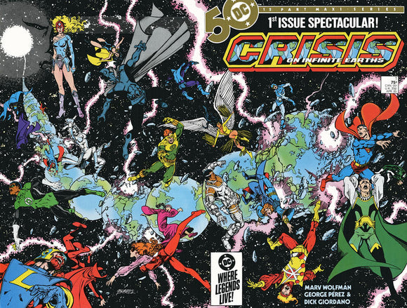 Crisis on Infinite Earths 1985 #1 Direct ed. - back issue - $8.00