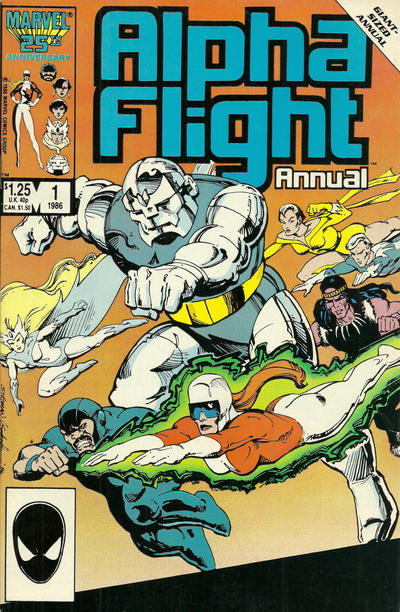 Alpha Flight Annual 1986 #1 Direct ed. - back issue - $4.00