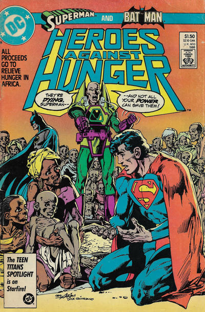 Heroes Against Hunger #1 Direct ed. - back issue - $3.00