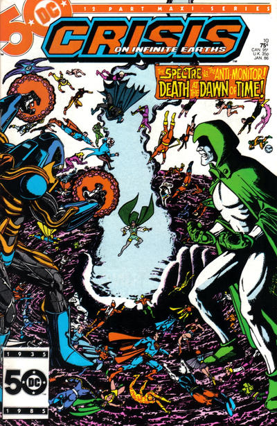 Crisis on Infinite Earths #10 Direct ed. - back issue - $4.00