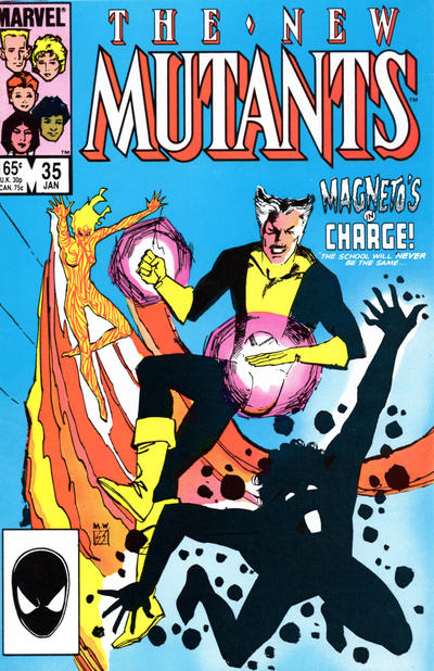 The New Mutants #35 Direct ed. - back issue - $4.00