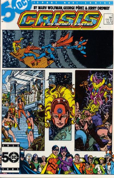 Crisis on Infinite Earths #11 Direct ed. - back issue - $5.00