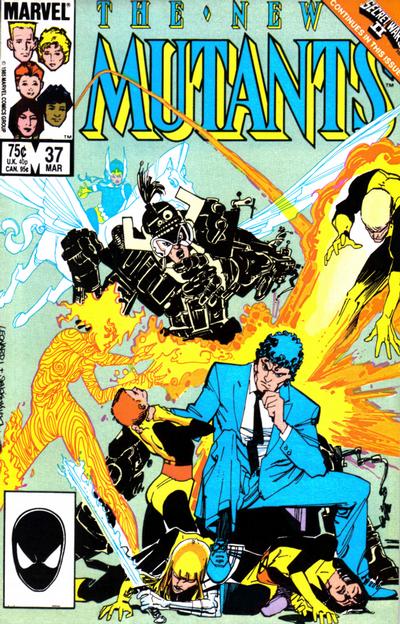 The New Mutants #37 Direct ed. - back issue - $4.00