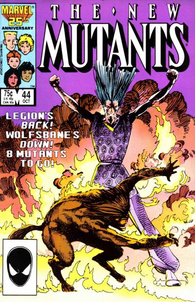 The New Mutants #44 Direct ed. - back issue - $3.00