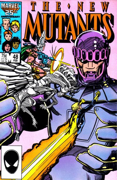 The New Mutants #48 Direct ed. - back issue - $3.00