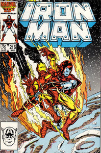 Iron Man #216 Direct ed. - back issue - $5.00