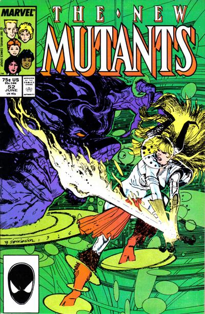 The New Mutants #52 Direct ed. - back issue - $3.00