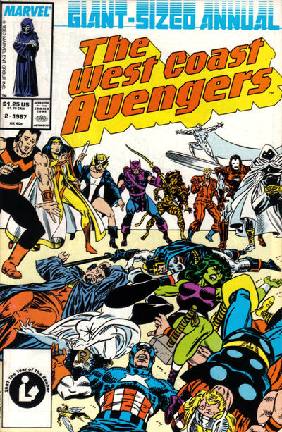 The West Coast Avengers Annual #2 Direct ed. - back issue - $4.00