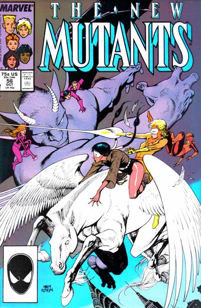 The New Mutants #56 Direct ed. - back issue - $3.00