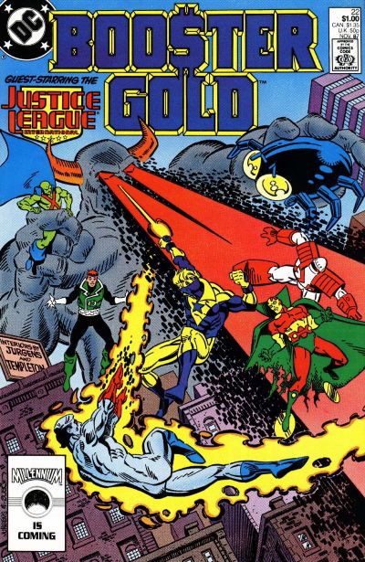 Booster Gold #22 Direct ed. - back issue - $4.00