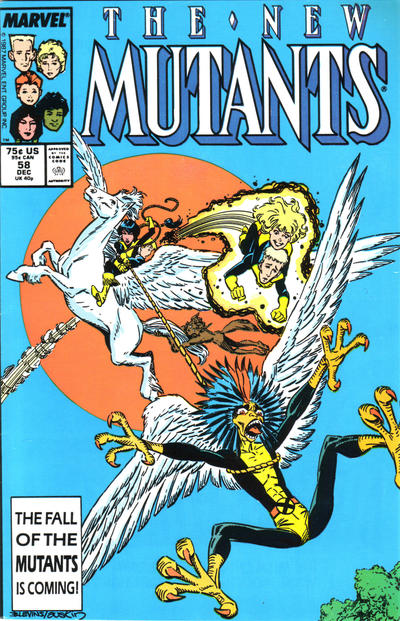 The New Mutants 1983 #58 Direct ed. - back issue - $4.00