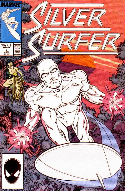 Silver Surfer 1987 #7 Direct ed. - back issue - $4.00