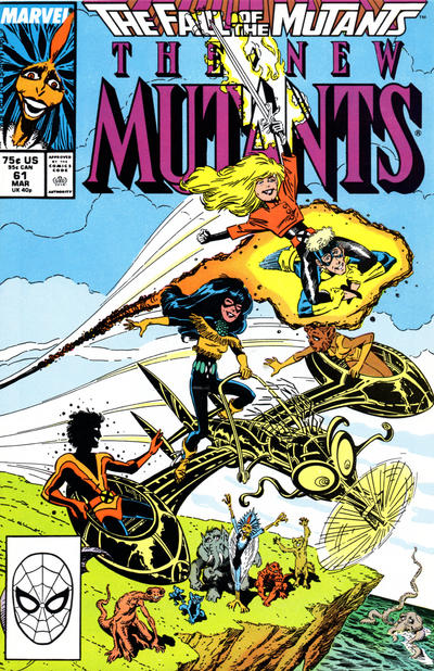The New Mutants #61 Direct ed. - back issue - $4.00