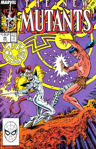 The New Mutants #66 Direct ed. - back issue - $5.00