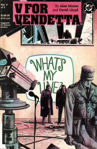 V for Vendetta 1988 #5 - back issue - $8.00