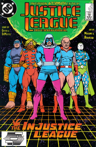 Justice League International #23 Direct ed. - back issue - $3.00