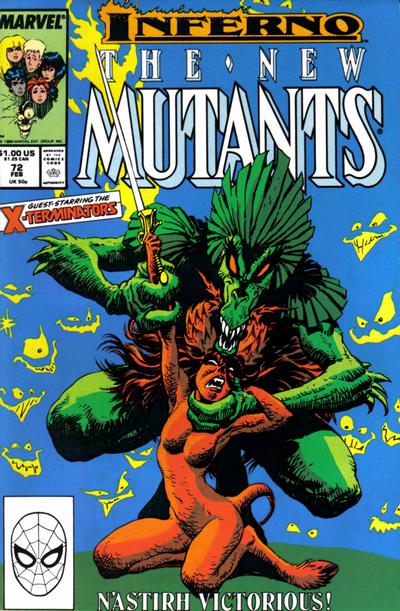 The New Mutants #72 Direct ed. - back issue - $4.00