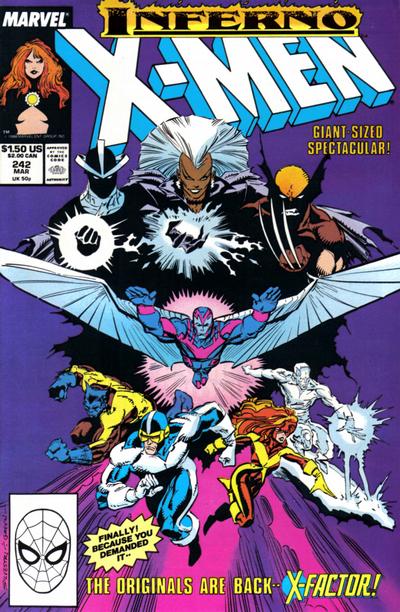 The Uncanny X-Men 1981 #242 Direct ed. - back issue - $12.00