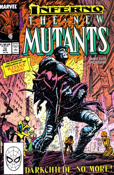 The New Mutants #73 Direct ed. - back issue - $4.00