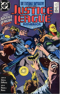 Justice League America #32 Direct ed. - back issue - $3.00