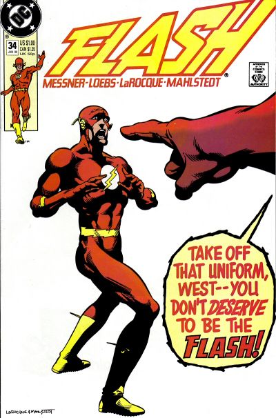 Flash 1987 #34 Direct ed. - back issue - $4.00